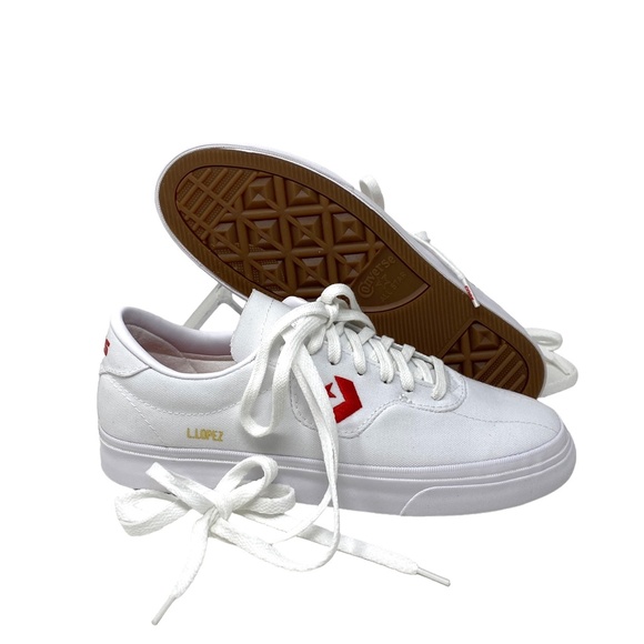💖MEGA SALE💖Converse Louie Lopez Pro OX Low Top White Canvas Men’s A02416C - Picture 3 of 11